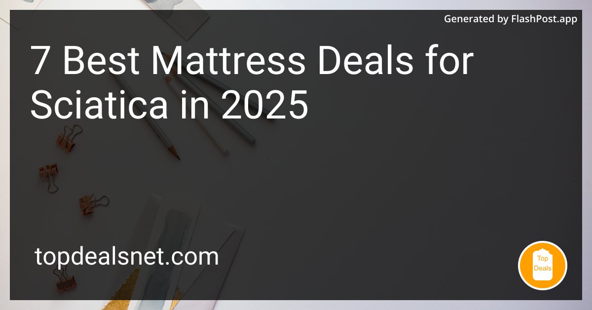 JordanKEurope's tweet image. Are these deals perfect for sciatica or will I just be sorry-atica?

Source: topdealsnet.com/blog/best-matt…

#SciaticaHelp #SciaticaSolutions #MattressShopping #ComfortableSleep #clarity #beautyrest