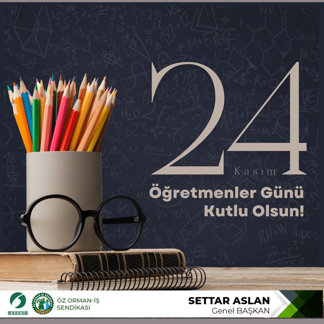 Başta geleceğimizi şekillendiren tüm öğretmenlerimiz olmak üzere, emek veren, ilham veren, yol gösteren bütün eğitim neferlerinin 24 Kasım Öğretmenler Günü’nü en içten dileklerimle kutluyorum.

Bütün;fedakârlığı, sabrı ve özverisiyle topluma yön veren bütün öğretmenlerimize
