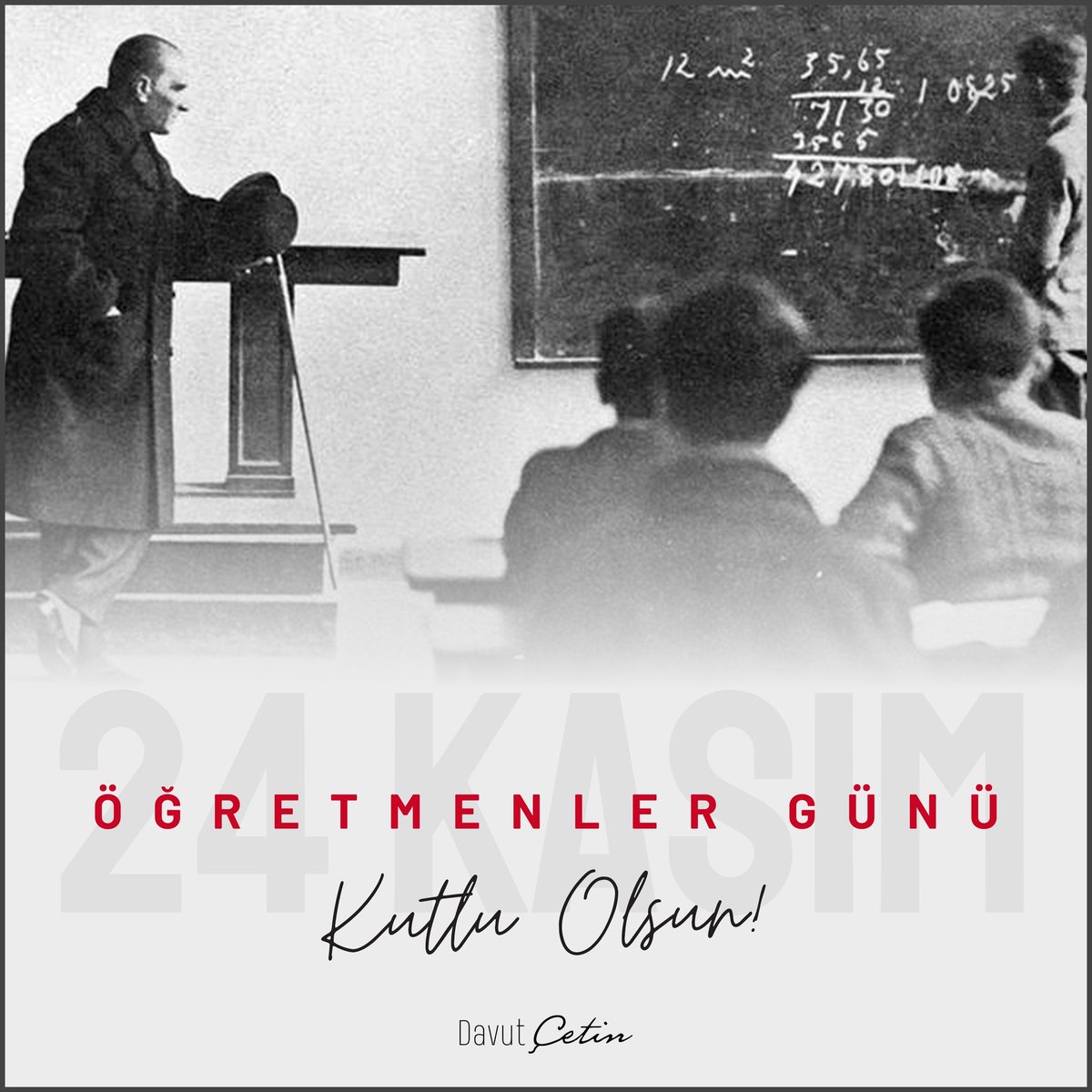Cumhuriyetimizin aydınlık nesillerini yetiştiren öğretmenlerimizin #24KasımÖğretmenlerGünü kutlu olsun!
Başöğretmenimiz Büyük Atatürk’ün açtığı çağdaş, bilimsel ve özgürlükçü yolu geleceğe taşıyan öğretmenlerimiz, emekleri, sabırları ve kararlılıklarıyla yarınlarımızın mimarıdır.