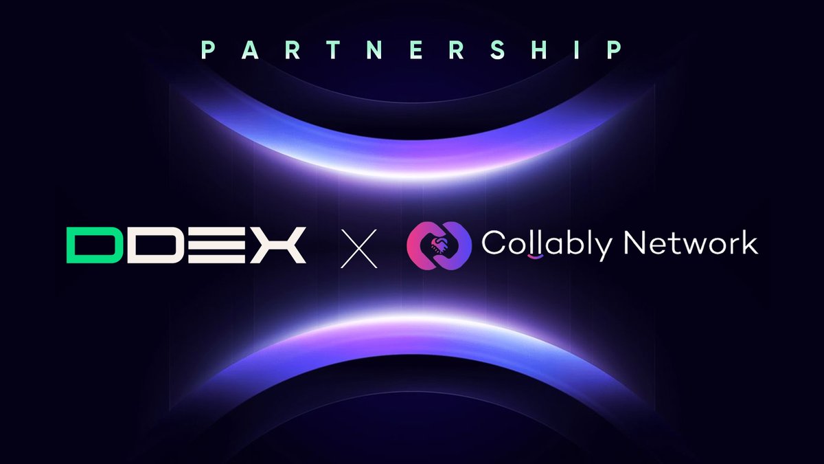 DDEX__Official's tweet image. 🚀 Partnership Announcement

We’re excited to join forces with @CollablyNetwork , the ultimate Web3 collaboration platform connecting top-tier projects, exchanges, AI ecosystems, security firms, launchpads, market makers, VCs, and more. 💼🌍

Through this partnership, DDEX ×…