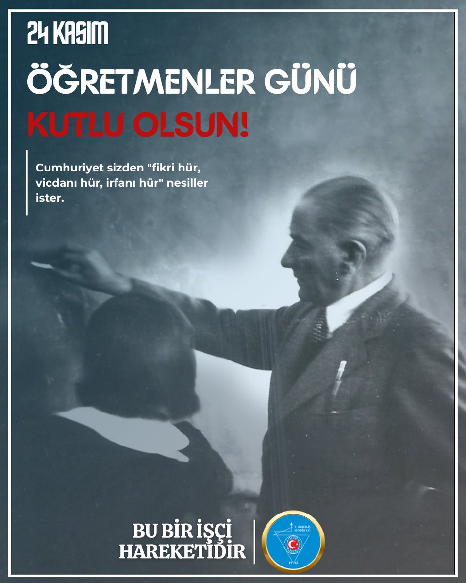 NuhGalipTopak's tweet photo. Tüm öğretmenlerimizin 24 Kasım #ÖğretmenlerGünü kutlu olsun. https://t.co/H6Kq7k6wGN
