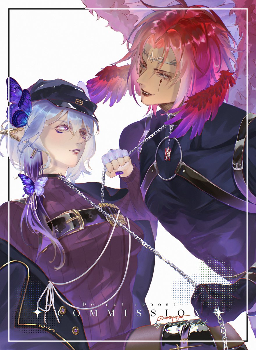 🦋🐦⛓️

#Commission for <a href="/daddy_natsumi/">Official Asian Mom</a> 💜💜💜

(dm for commissions :)))