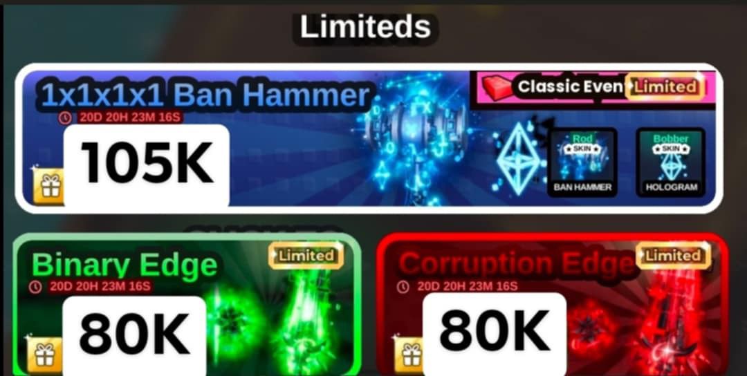 WTS

OPEN PO GIG ROD FISH IT 
Gift start jam 3 sore
Avail : all ewallet, qr, rekber
Please mention after dm