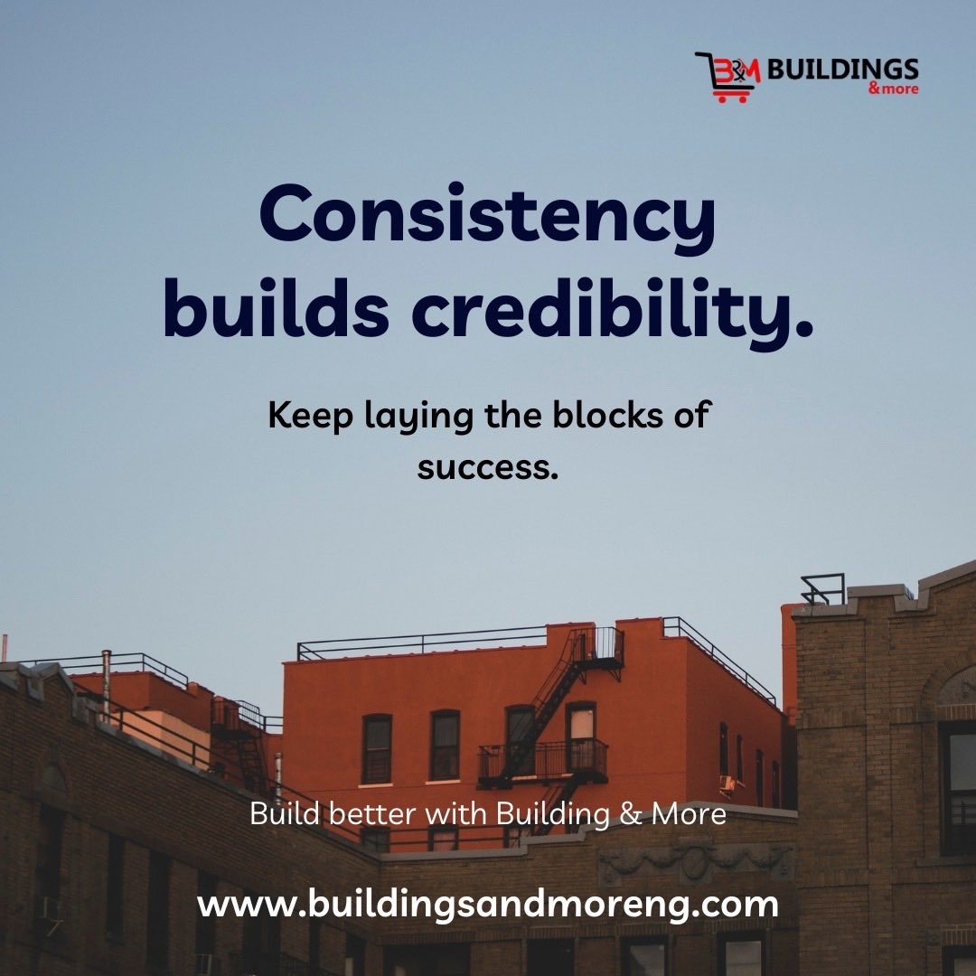buildingsnmore's tweet image. Consistency builds credibility. Keep laying the blocks of success. Build better with Building &amp;amp; More Nigeria.
buildingsandmoreng.com

#buildingsandmoreng