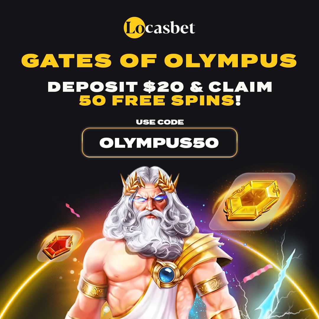 locasbetcom's tweet image. ⚡ Only today!

Deposit $20 &amp;amp; claim 50 FREE SPINS 🎯
Use promo code: OLYMPUS50 — don’t miss out!

🔗 shorturl.at/FVZC6

#Locasbet #GatesOfOlympus #FreeSpins #CasinoBonus #TodayOnly #GatesofOlympus #Casino #World
