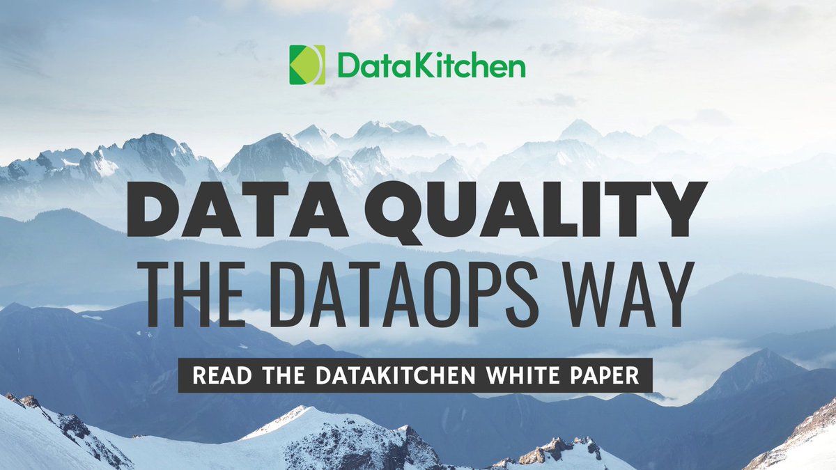 ChrisBergh's tweet image. New White Paper - Data Quality The DataOps Way 
hubs.ly/Q03TwXGh0