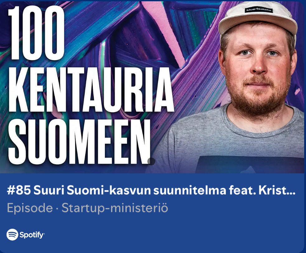 jyri's tweet photo. Mikä ihme on kentauri – ja miksi niitä tarvitaan 80 lisää? Smartlyn ja Taito ai:n perustaja @KristoOvaska käy @jyri:n ja @timomj:n kanssa läpi luvut ja konkreettiset toimet. Realistinen mutta rohkea visio siitä, miten rakennetaan seuraavat Supercellit, Woltit ja ŌURAt 🚀🇫🇮 https://t.co/ucJKaWq0vc