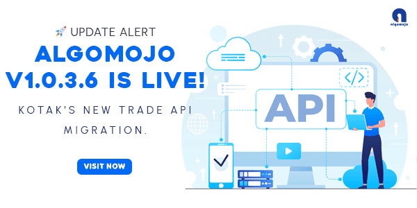 algomojo's tweet image. 📢Released: Algomojo v1.0.3.6

Kotak users must switch to the new Trade API.

Stay connected. Trade seamlessly.🔁✨
docs.algomojo.com/releases/

Demo: febinars.com/courses/Automa…