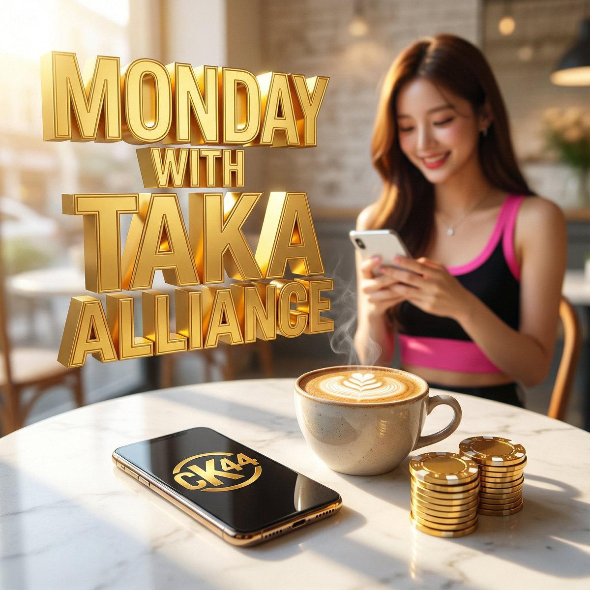 TakaAlliance's tweet photo. New week, new opportunities. 🚀
সপ্তাহের শুরুটা হোক বিশাল জয়ে! (Let the week start with a huge win!)
Don't let Monday be boring. Turn it into a winning streak with Taka Alliance. ☕💎
#MondayMotivation #CK44 #TakaAlliance #Bangladesh #KhelaHobe https://t.co/XKm5wi5NkV