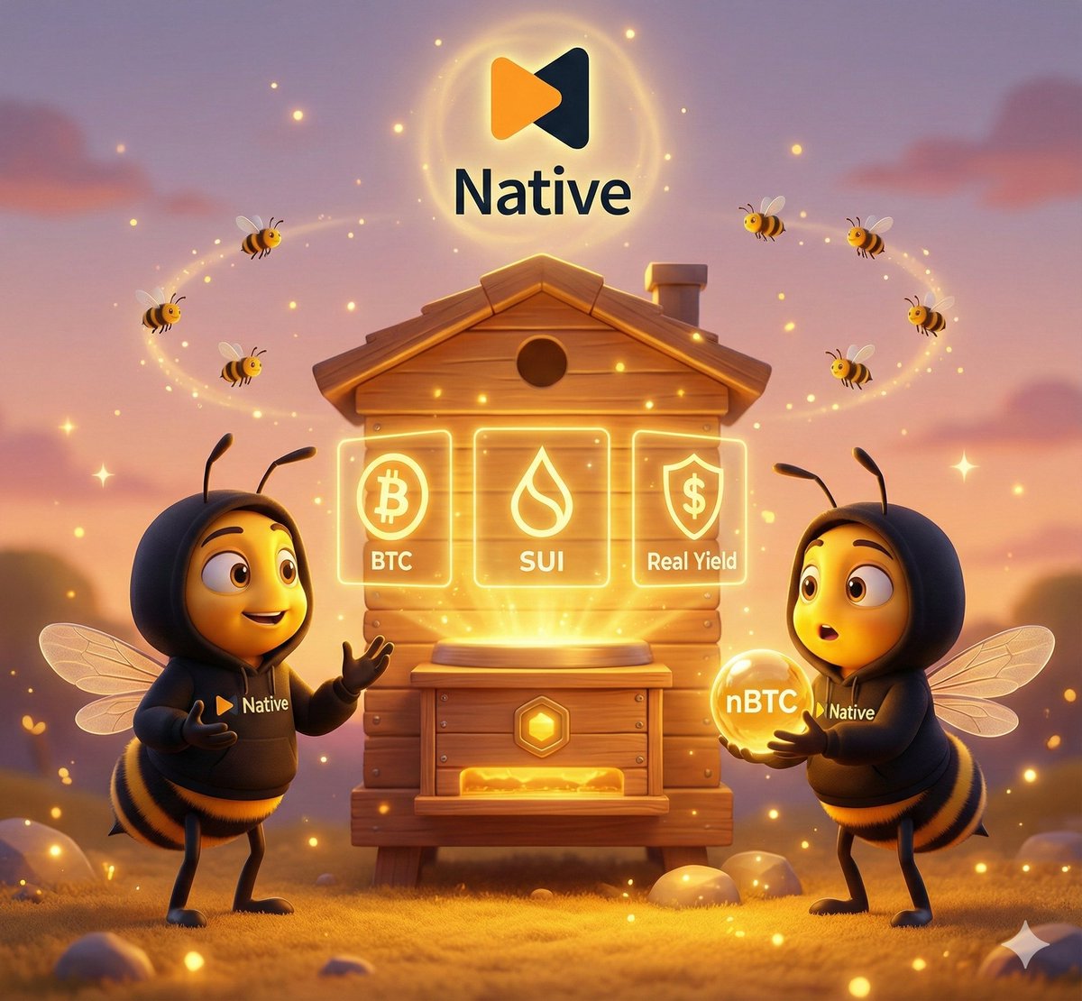 vinaygodara0001's tweet image. Every BTCFi model before Native forced a tradeoff:
to gain automation, you had to sacrifice Bitcoin’s security.
Bridges 🌉, multisigs 🔑, wrapped IOUs 🎭 —
all of them weakened BTC the moment you tried to “use” it.
Native said:
 “Why trade anything at all?” ⚡🐝
Instead of moving…