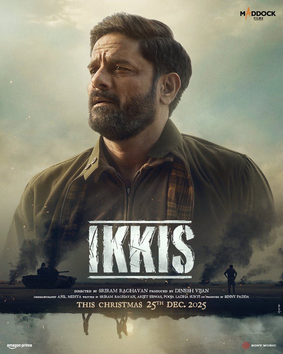 rohitjswl01's tweet image. Some men go to war.
Some are shaped by what follows.
Both leave behind truths history must hold onto. Presenting #JaideepAhlawat in Ikkis  the gripping true story of Second Lieutenant Arun Khetarpal, India’s youngest Param Vir Chakra awardee. From #DineshVijan, #MaddockFilms, and…