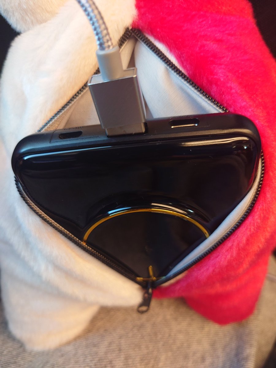 UnderCover #Eve ぬいポーチはこれくらいのモバイルバッテリーなら入るよ！