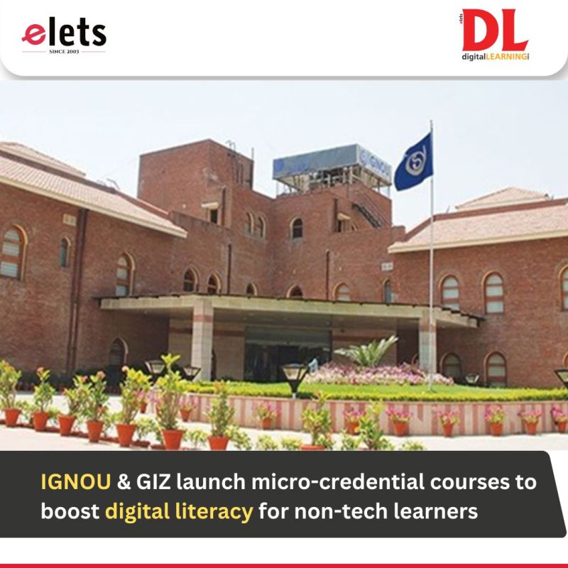 dl_magazine's tweet image. The Indira Gandhi National Open University (IGNOU) has launched two new micro-credential programmes developed in partnership with the Deutsche Gesellschaft für Internationale Zusammenarbeit (GIZ) GmbH.

Read More: lnkd.in/eC2PW-UK

#IGNOU #GIZ #DigitalEducation