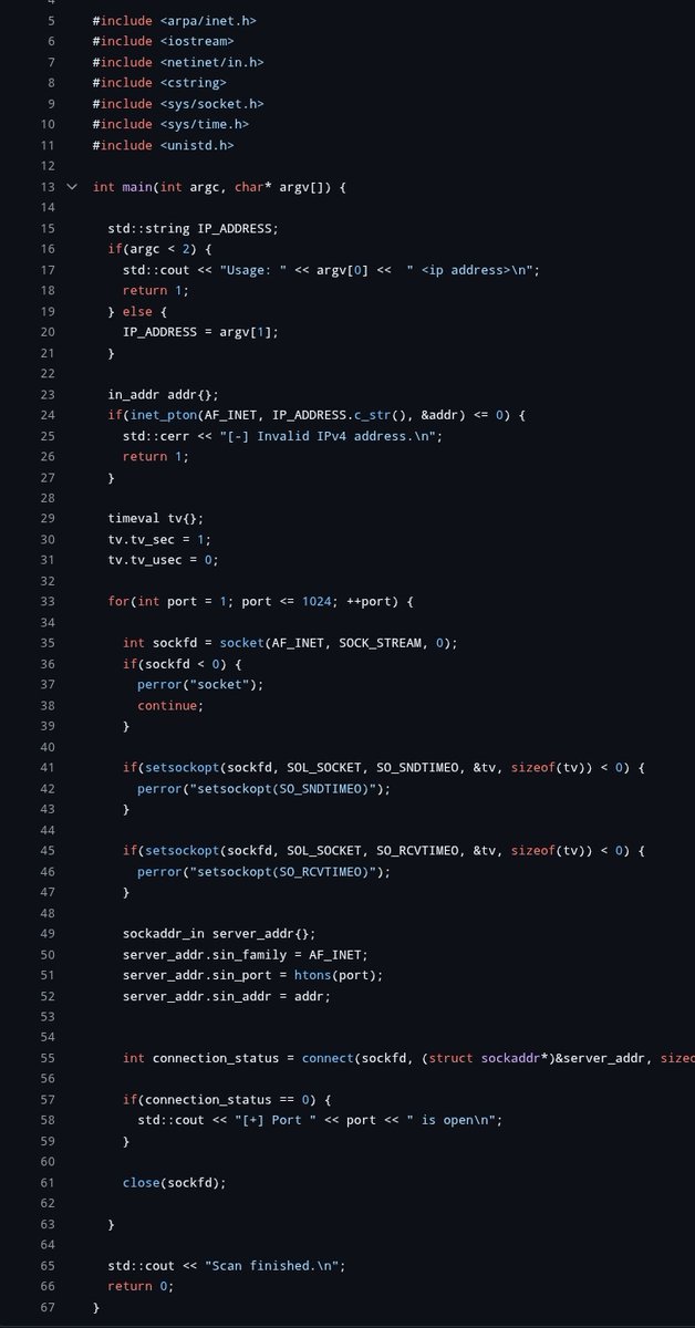 archf1end1's tweet photo. Kicking off the first open-source project for Obliq: NetProbe 
A low-level C++ tool for mapping open ports &amp; network exposure.
Right now it does basic TCP scans
Soon it becomes a full recon engine
Follow journey 👇
Repo: https://t.co/7gARirHKhY
@ykdojo @levelsio @Infosec_Taylor https://t.co/tDq39ADBLY