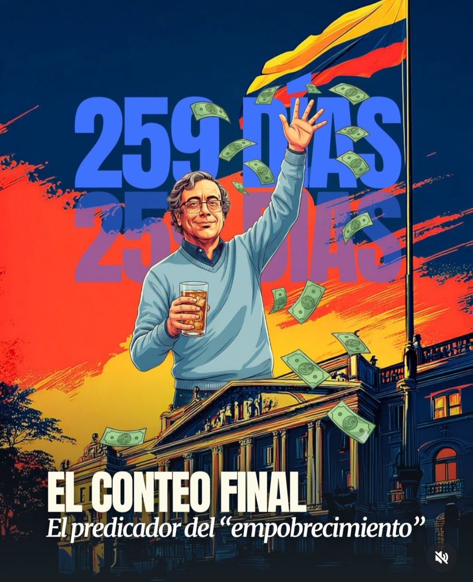 joevgo's tweet image. Faltan 259 días para q termine el gobierno del mitómano @petrogustavo q prometió cambio y dejó pobreza, improvisación y un país dividido. El presidente que hablaba de coherencia terminó siendo su mayor contradicción. Cada día es un día menos de su engaño.
#ConteoFinal #FaltaPoco