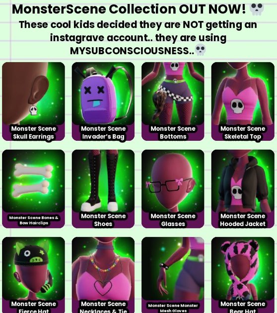 MonsterScene Set: 12 items for a total of 72,900 Ghoulars.