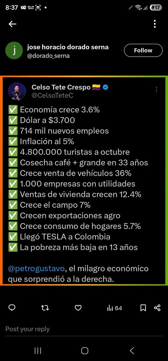 <a href="/AdrianaVeterin/">Adriana Martinez</a> Que desastre de presidenre que tenemos machi!!