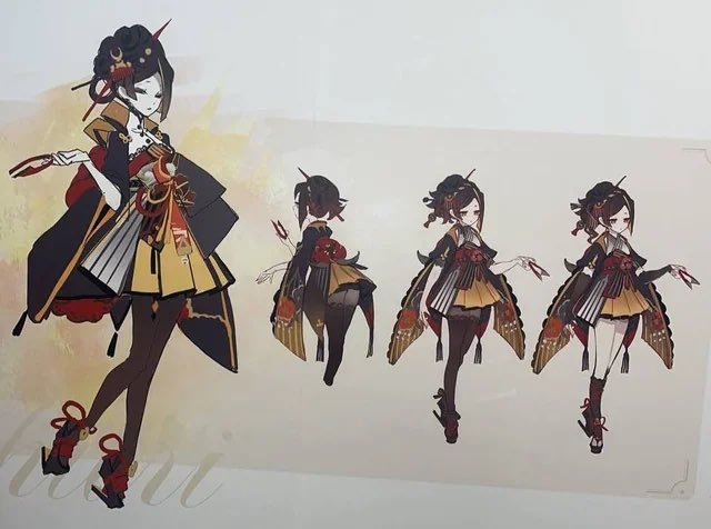 chioriis's tweet image. chiori concept art.. mother was always couture