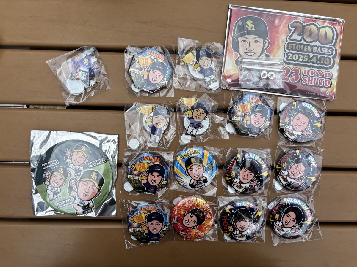 バリタカ球宴の缶バッジ、アクスタ0.6 チャンピオンの缶バッジ6 バリタカ球宴の缶バッジ、アクスタ0.6 チャンピオンの缶バッジ6