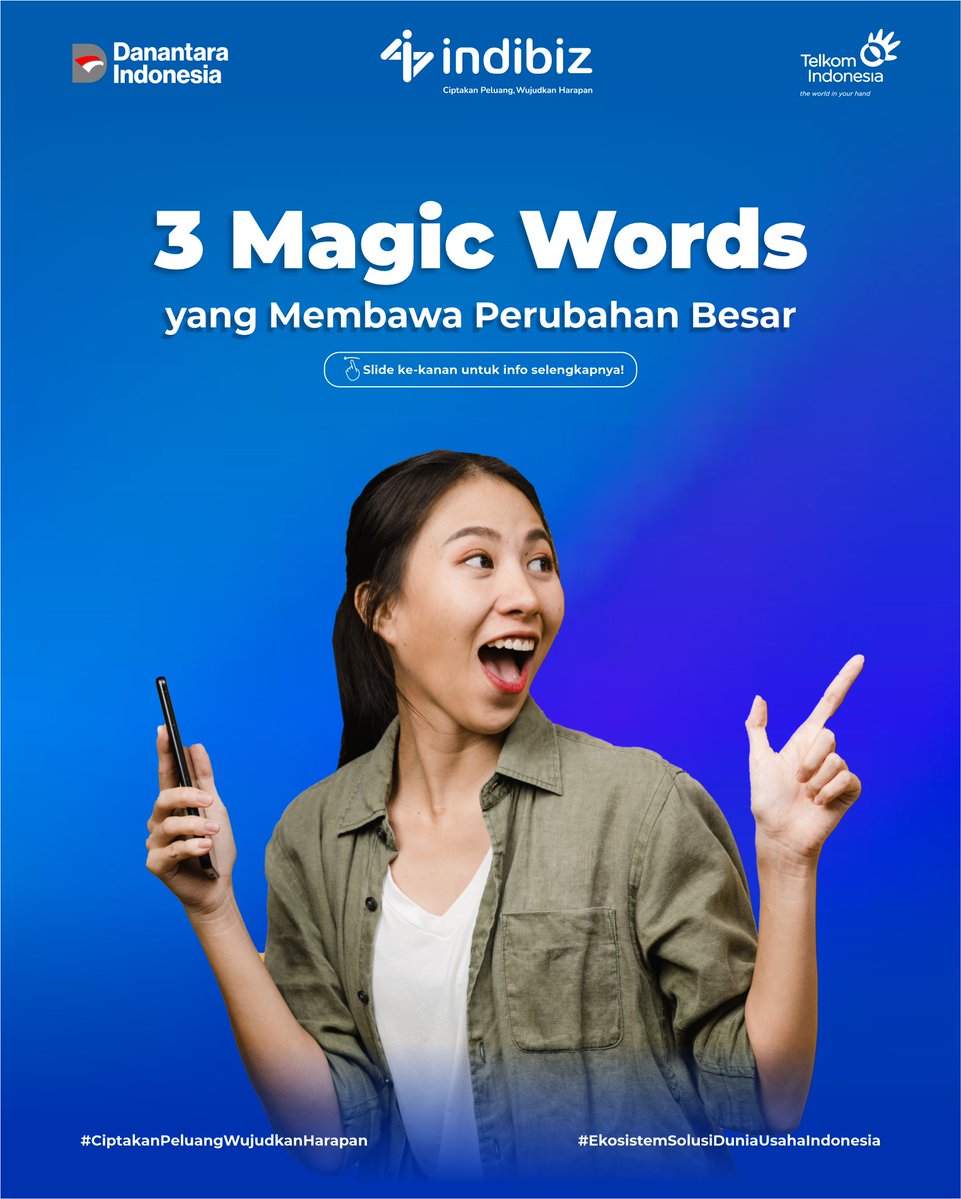 Indibiz_jtdiy's tweet image. Banyak yang mengira 3 kata sederhana ini sepele.
Padahal justru bisa mengubah cara orang menilai kita.

Jangan lupa dibiasakan ya, Sobat Indibiz!💡

#Indibiz #Indibizjtd #InternetBisnis #PijarSekolah #TipsBisnis