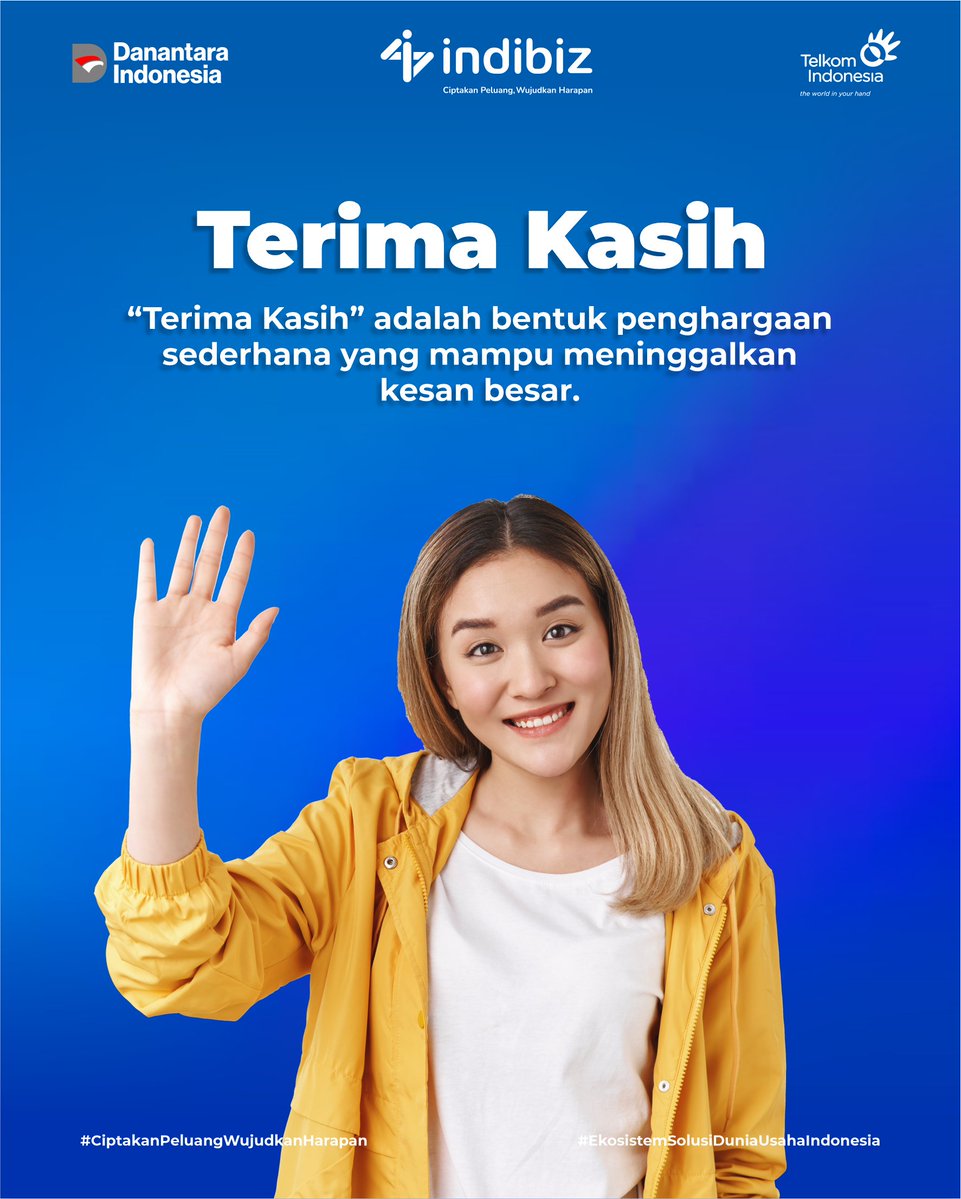 Indibiz_jtdiy's tweet image. Banyak yang mengira 3 kata sederhana ini sepele.
Padahal justru bisa mengubah cara orang menilai kita.

Jangan lupa dibiasakan ya, Sobat Indibiz!💡

#Indibiz #Indibizjtd #InternetBisnis #PijarSekolah #TipsBisnis