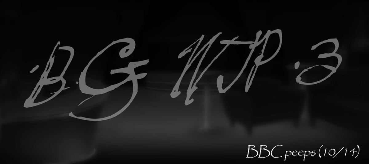 im slowly getting there. im beginning to feel satisfied on the background so heres the setting (without the bbc peeps in it). i'll let yall guess who is in where. hehehe