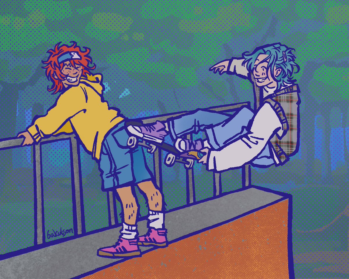 bakulson's tweet photo. 🌺❄️ shenanigans 

#sk8theinfinity #renga https://t.co/jtkcccKI4S