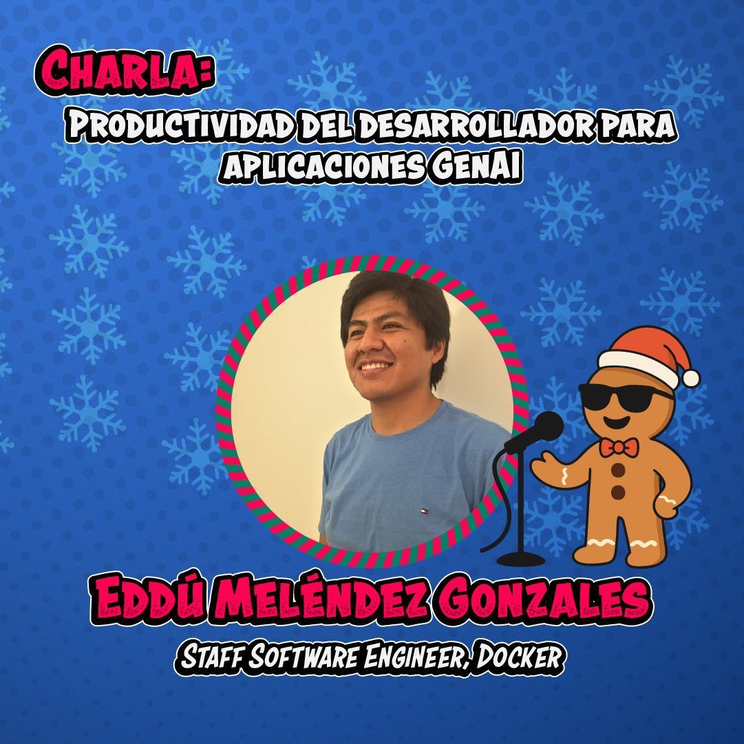 posadev's tweet image. 🎄🤖 GenAI sin caos: @EdduMelendez llega a Posadev a compartir cómo lograr productividad real al construir apps con IA.

Pruebas, RAG, CI, seguridad de LLMs… todo sin romper el flujo del dev.
