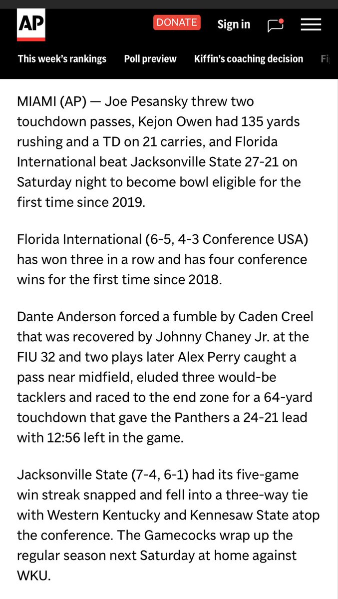 Had an awesome day with Sam yesterday at FIU watching cousin Joe lead his team to their first bowl eligible season in six years. Paws Up!