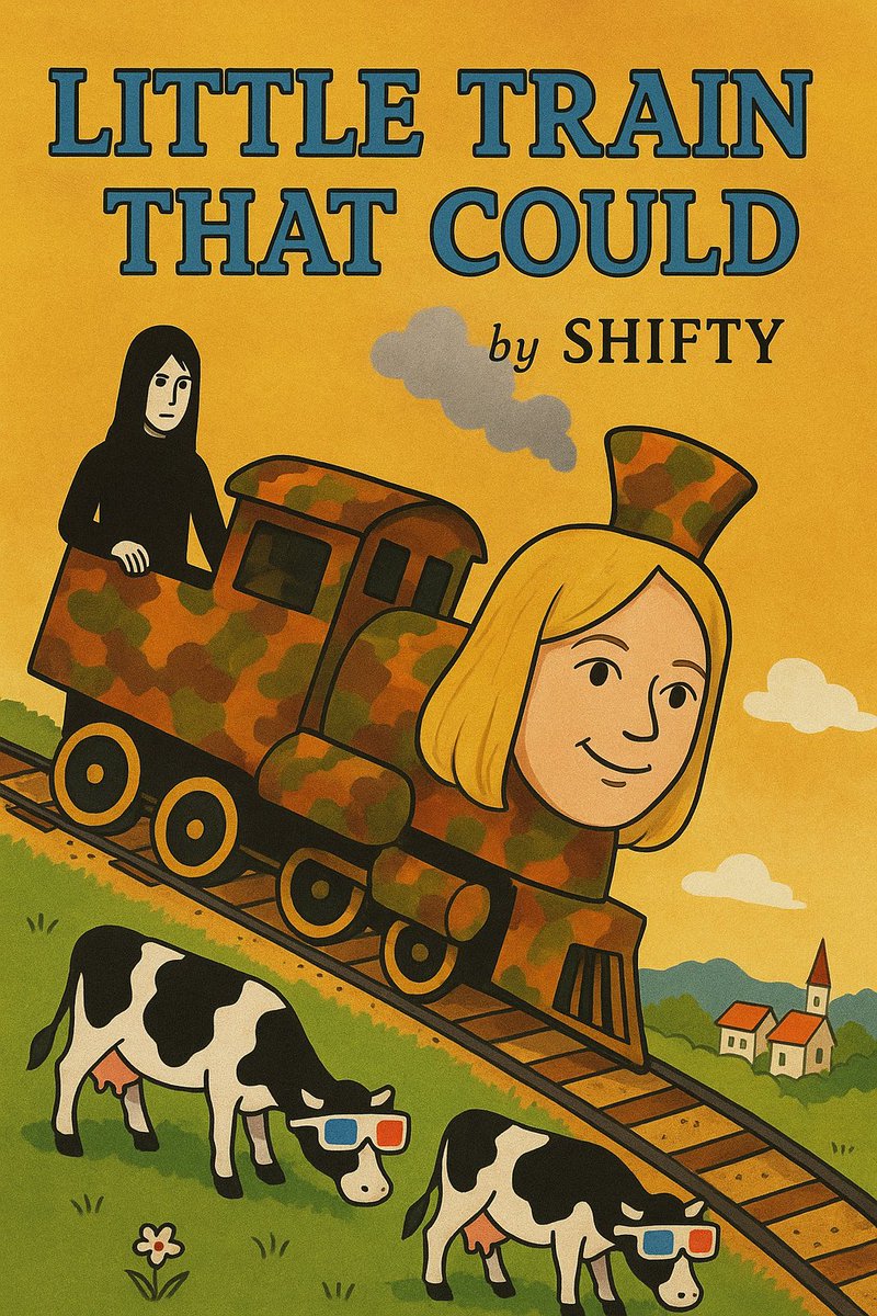 Spacemunkey81's tweet image. LolcowPit: Hardcover-Up Of Little Train That Could ft Glammy. From the writer of Poopy Caboose comes the story of a train's determination to f**k s**t up. @lolcowlive @yoooooomoma