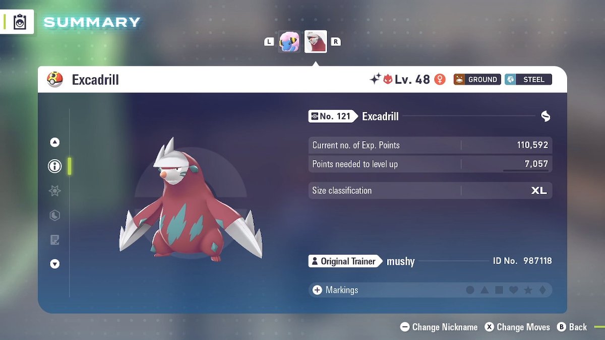 mushybf's tweet photo. Shiny Alpha Excadrill! Super happy with this one I really like its mega (I also finally got around to getting the shiny charm, can confirm 1000 battles is absurd) | #181

https://t.co/5IkQD1CHeP https://t.co/IKDucZFjhu