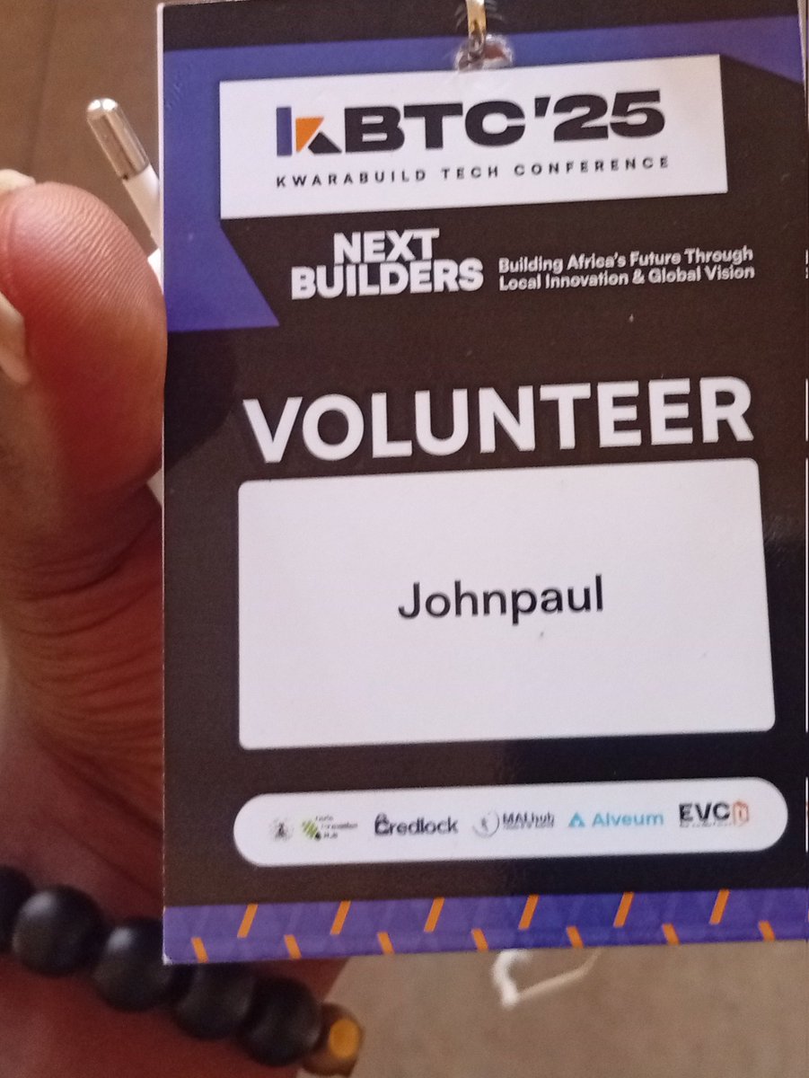 iam_johnpauljp's tweet image. 𝐈𝐭’𝐬 𝐚 𝐰𝐫𝐚𝐩 💫
@kwarabuild Tech Conference 2025 was an amazing experience — great workshops, sessions, and community energy.
Thanks to the organizers for this value-driven event.
Proud to serve as Team Lead for the Technical Unit. 🚀💙

#KwaraBuild #NextBuilders #KBTC25