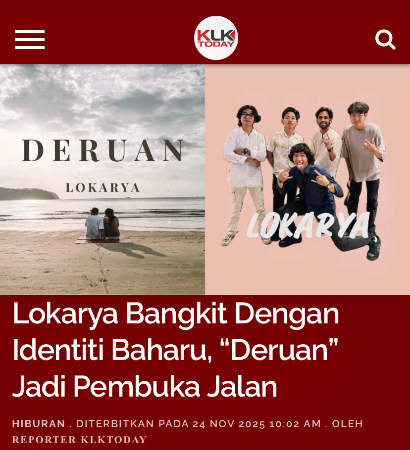Lokarya Bangkit Dengan Identiti Baharu, “Deruan” Jadi Pembuka Jalan klktoday.com/lokarya-bangki…