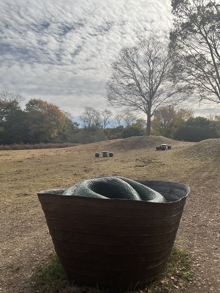 横たわるのは蛇と亀