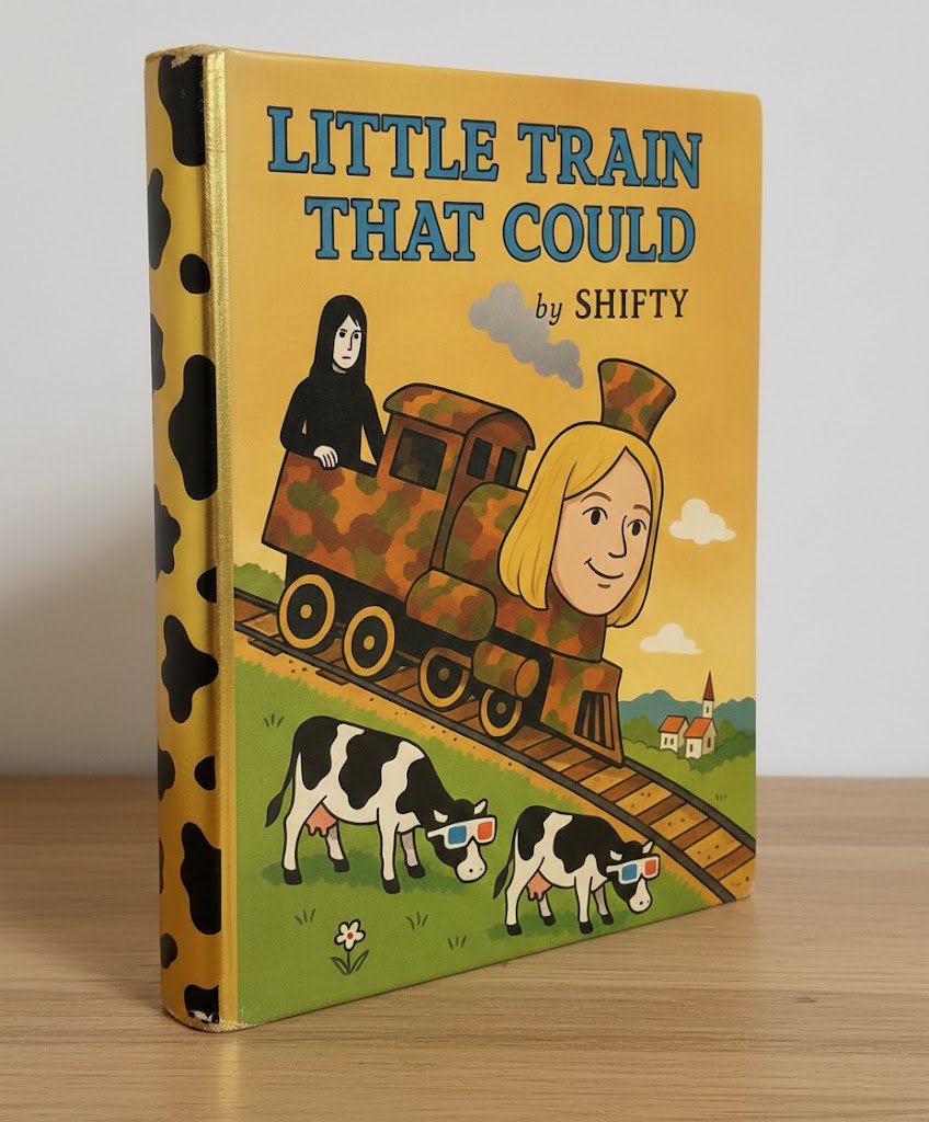 Spacemunkey81's tweet image. LolcowPit: Hardcover-Up Of Little Train That Could ft Glammy. From the writer of Poopy Caboose comes the story of a train's determination to f**k s**t up. @lolcowlive @yoooooomoma
