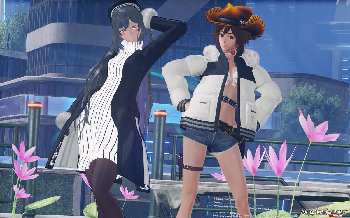 1otya1's tweet photo. 左上：ゴマテリーナさん(@Gomamisosky)
右上：トールさん(@FF14_Thor)
左下：アルミさん(@arumi_ngs_ship1)
右下：鉄錆さん、カリマさん(@Diaglow_)

#PSO2NGS #突発お姉さんお兄さん集会 https://t.co/GkM0zust3b