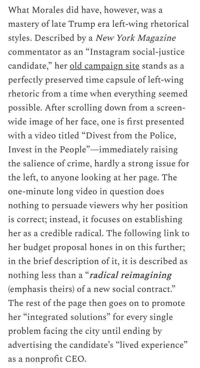 This was how the big online left candidate for NYC mayor ran in the election before Zohran’s. For better or for worse this is just not how he ran his race. There was a change that took place and it corresponded with a lot more success.