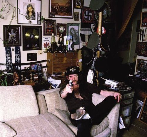 Lemmy Kilmister lived in a tiny Hollywood apartment from the moment he moved to America until the day he died, and it was stuffed to the ceiling with World War 1 &amp; 2 memorabilia and antiques. 

Drummer Mikkey Dee, upon joining Motörhead in '91, asked Lemmy why he didn't move into