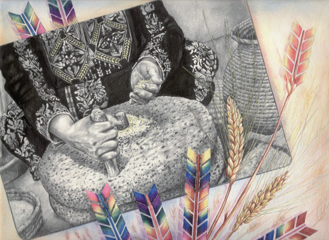 🇵🇸🎨🖌️No 2 - Pencil drawing by Palestinian artist Raed al-Katanani This was one of the pieces Raed drew for his graduation project from when He studied at the Faculty of Fine Arts at Damascus University