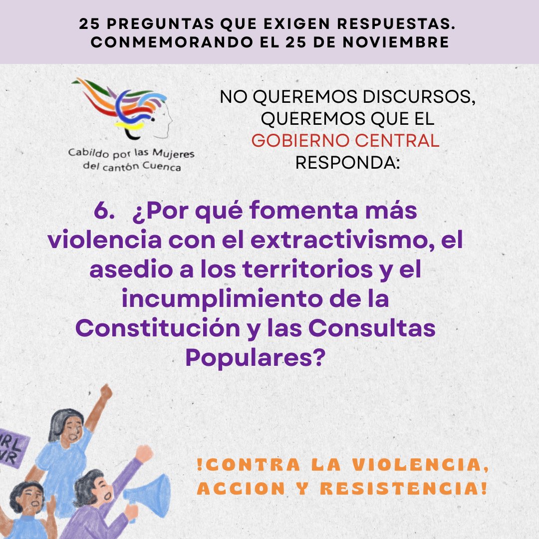 CabildoMujeres's tweet photo. Al gobierno central le preguntamos: https://t.co/GpmR1nWFIE