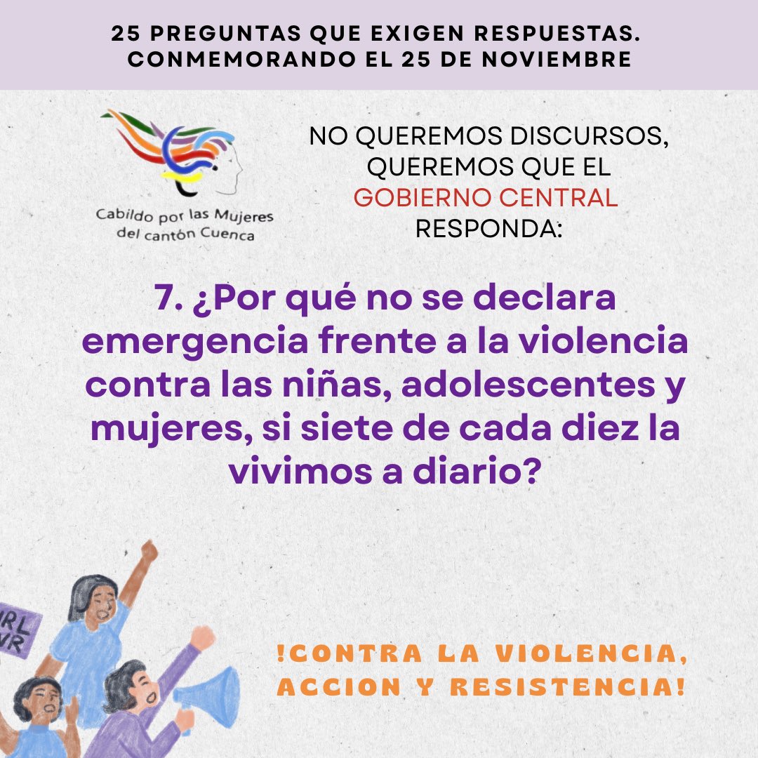 CabildoMujeres's tweet photo. Al gobierno central le preguntamos: https://t.co/GpmR1nWFIE