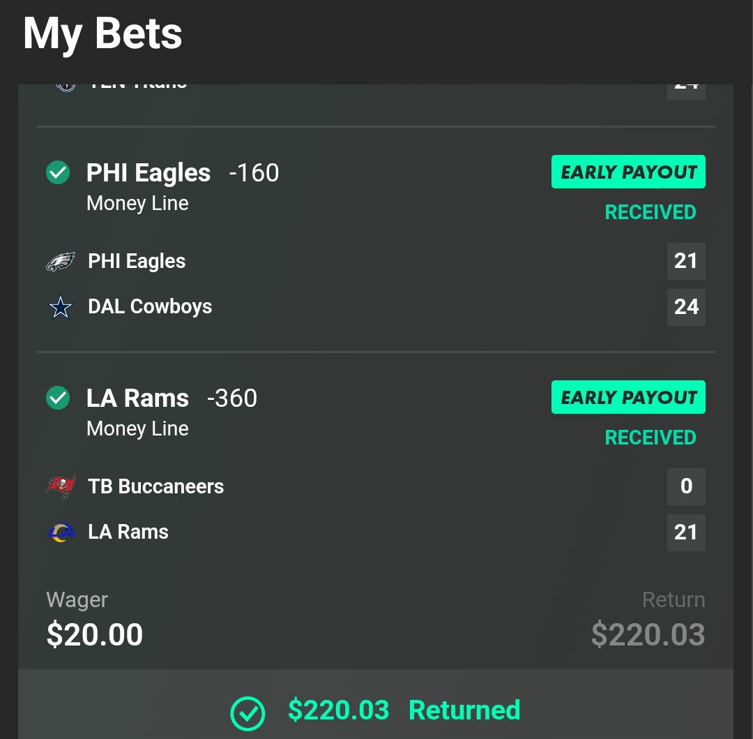 QKrueger's tweet photo. @BookitWithTrent Trent get on that Bet365 early payout it was literally the difference today https://t.co/xb8RCgVMGG