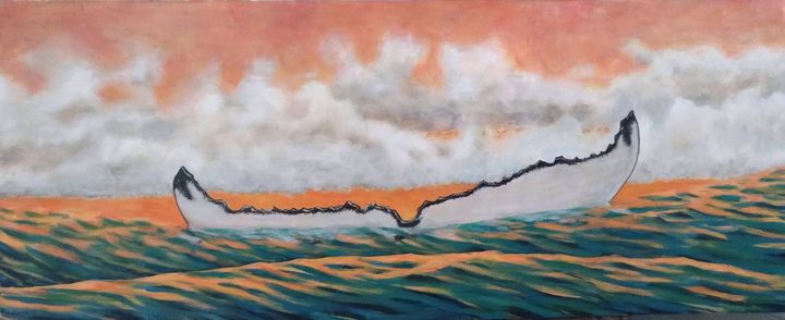 satherwaters's tweet photo. Art of the Day! "Humpback Fluke Sunset". Buy at: https://t.co/ngdYet47iA https://t.co/iGDesaA5he
