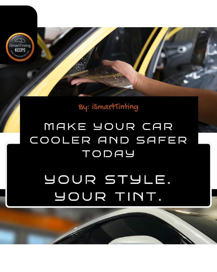 iSmartTinting's tweet image. Say goodbye to greenhouse cars! 🌞 Block 99% UV, reduce glare &amp;amp; stay cool. #CarTint #UVProtection #AutoTint
