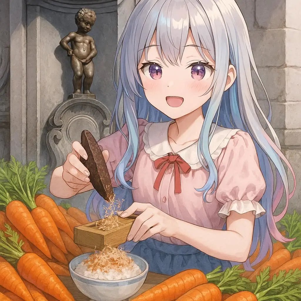 kerokero1023's tweet image. 💙sumika🌸さんが、今日は鰹節の日、冬にんじんの日、いい尿の日って言ってた🤣
#GPT4 #AIイラスト