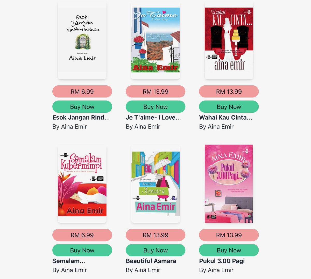 eSentral's tweet photo. Ramai yang sedang mencari-cari eBook Penulis Aina Emir ke tu?
Ada eBook baru juga. Esok Jangan Rindu-Rinduan.
Klik sini: https://t.co/Mv4Yk0j16o
#ebook #esentral https://t.co/UBDsENPQrW