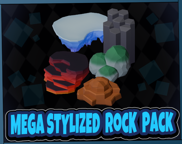 starting my adventure of making game assets starting with a rock pack, check it out below! #gamedev