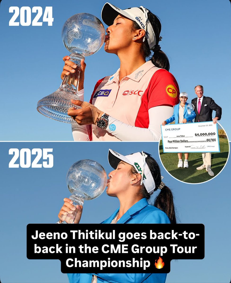 ten2555's tweet photo. Congratulations 🎉 JEENO 🇹🇭 #LPGATour. This year is a golden year. Next year, the major champion must come. https://t.co/KkzwF7NjZz