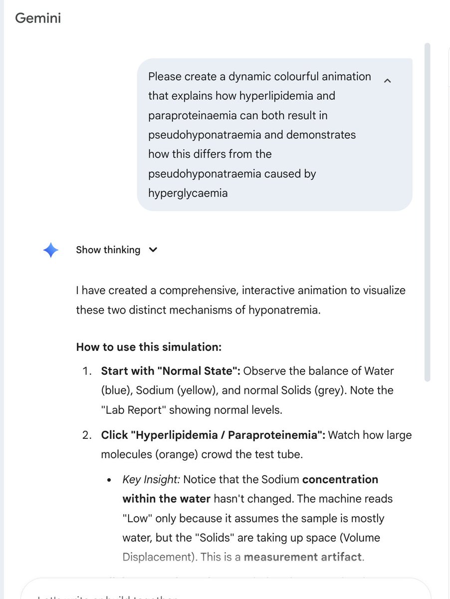 cliffreid's tweet image. &apos;Pseudohyponatremia&apos; due to hyperglycemia is REAL hyponatremia which gets better when you fix the glucose

&apos;Pseudohyponatremia&apos; due to elevated lipids or protein is NOT real hyponatremia. The lab tells you the sodium is low but there is no true hyponatremia

I made this animated…