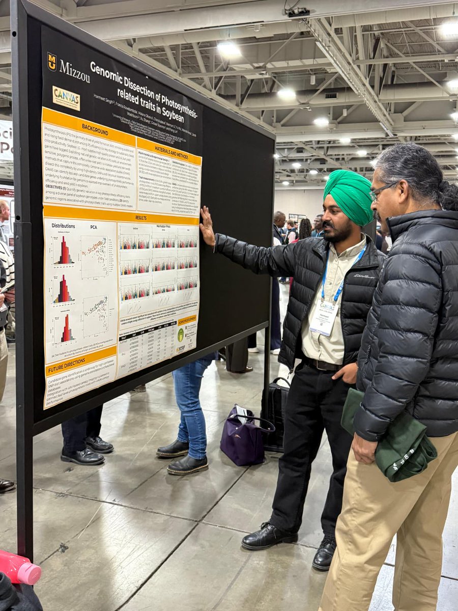 An inspiring week at #CANVAS25 Tri-society meeting in <a href="/SaltlakeC/">saltlake city</a> 
Presented my work on soybean photosynthesis genetics, connected with experts and joined the Grad Student Leadership Conference✍️

Grateful for the support from <a href="/Mizzou/">Mizzou</a> <a href="/IPGMissouri/">IPGMissouri</a> <a href="/cafnr/">Mizzou CAFNR</a> &amp; our MU-FDREEC team! 🙌🚀